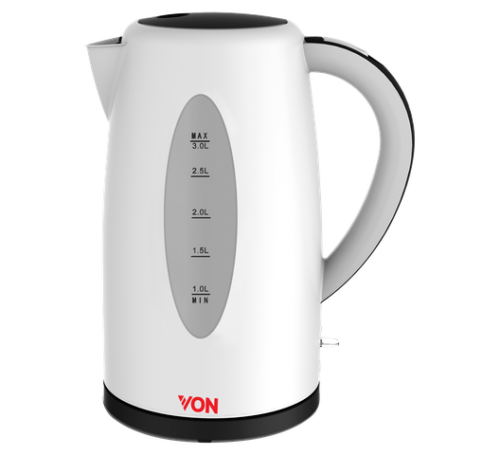 VON Hotpoint Cordless Kettle 3L 2200w(VSKL03BNW)