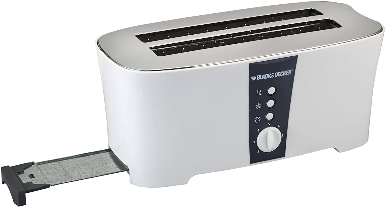 Black & Decker ET304-B5 4 Slice 1800 Watts S/Steel Toaster